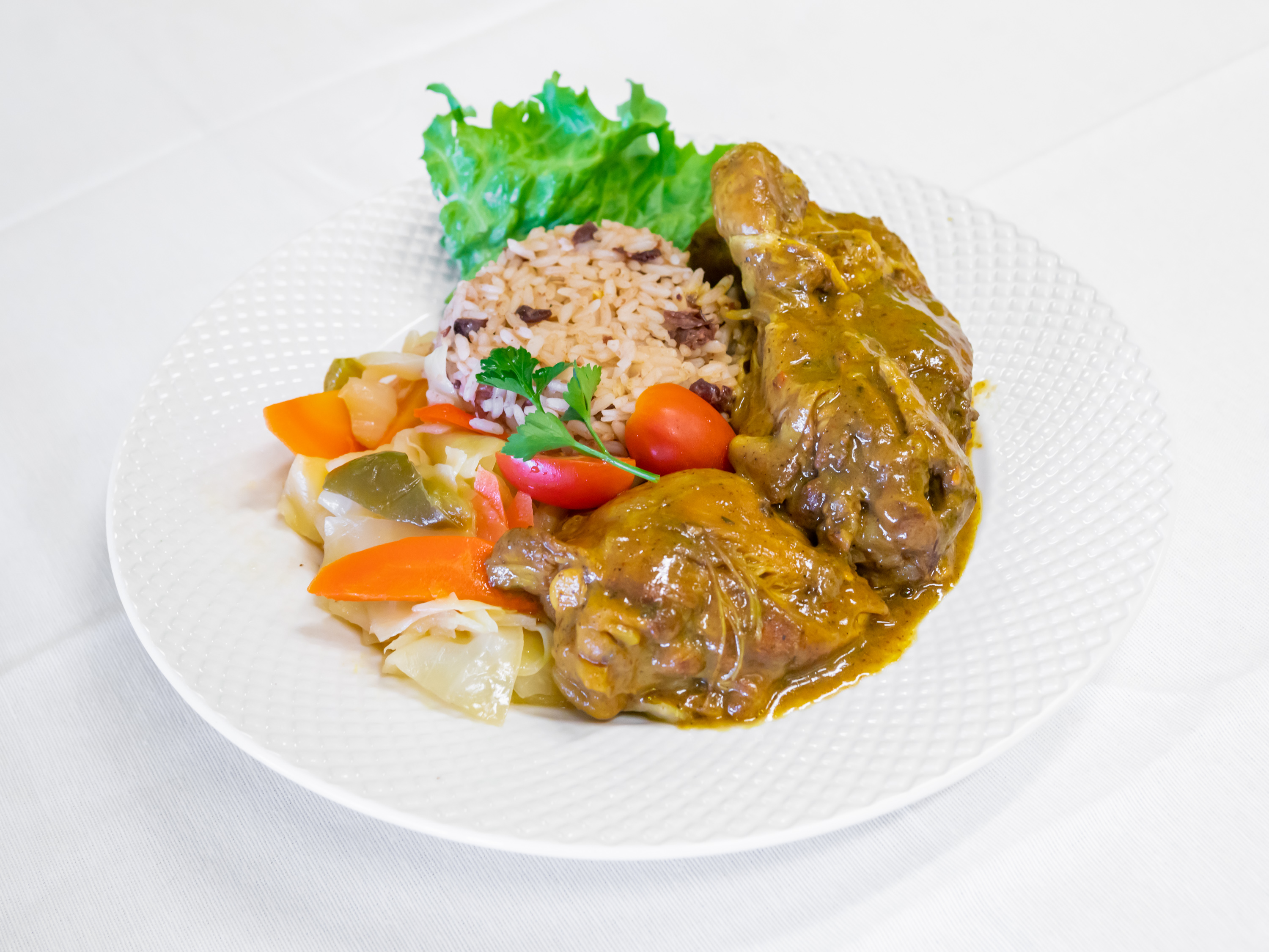 Order Curry Chicken food online from Jamaica Jerk Flavors store, Matteson on bringmethat.com