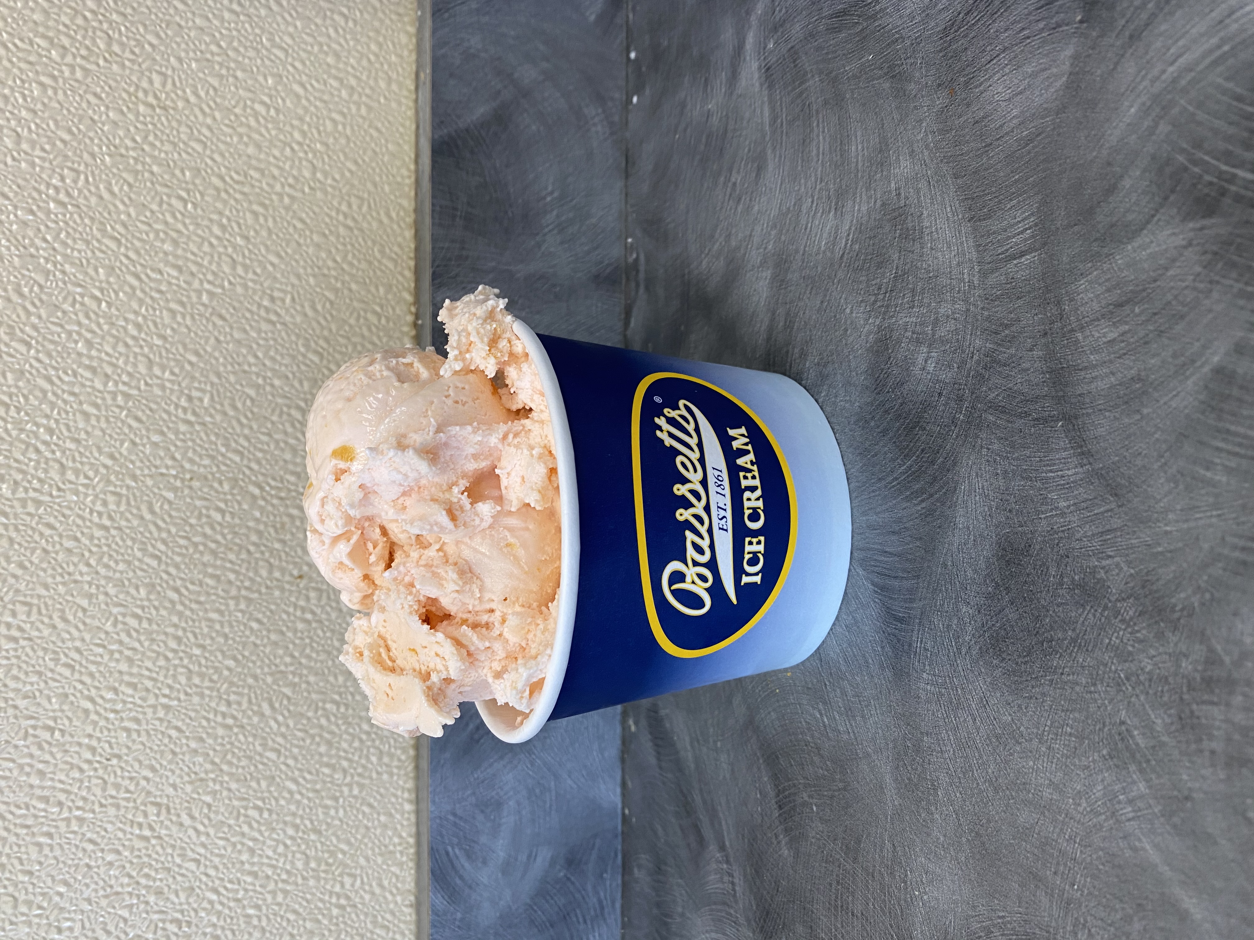 Order Bassett's Large Cup Peach Ice Cream food online from Philly Pretzel Factory store, Mt Ephraim on bringmethat.com