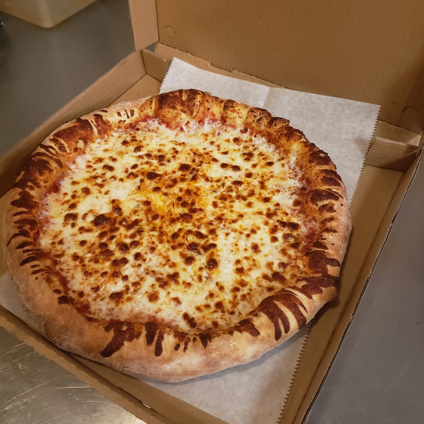 Order Plain Cheese Pizza - Personal 8" food online from Mama Mais Pizza store, Culpeper on bringmethat.com
