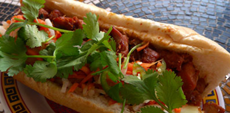 Order Ginger Chicken Banh Mi Sandwich food online from Bon Bon Sandwiches store, Chicago on bringmethat.com
