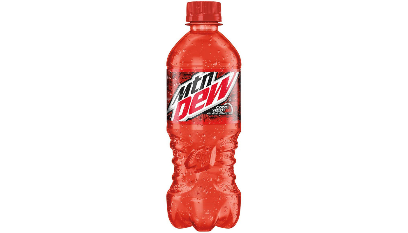 Order Mountain Dew Code Red 20oz Bottle food online from Circus Liquor store, Los Angeles on bringmethat.com