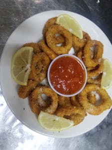 Order Fried Calamari food online from Ny Pizza Pasta store, Bedford on bringmethat.com