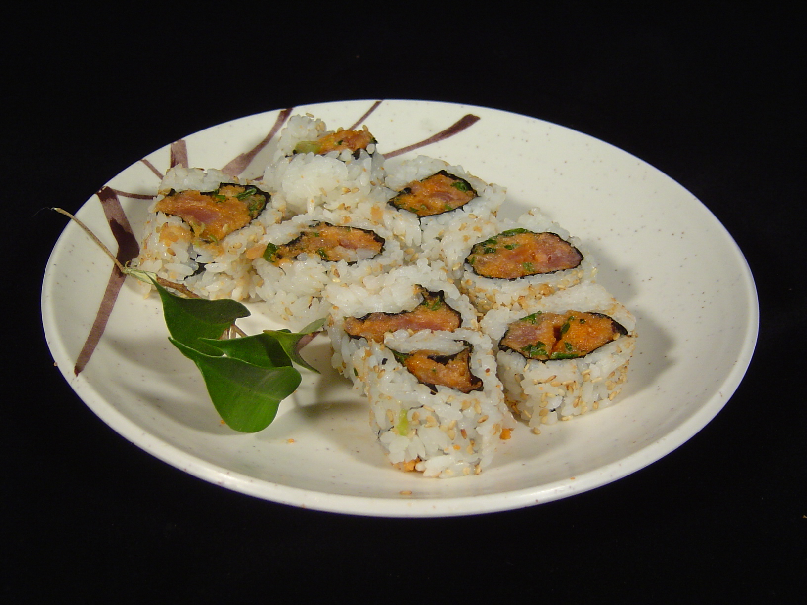 Order Spicy Tuna Roll food online from California Roll Factory store, Los Angeles on bringmethat.com