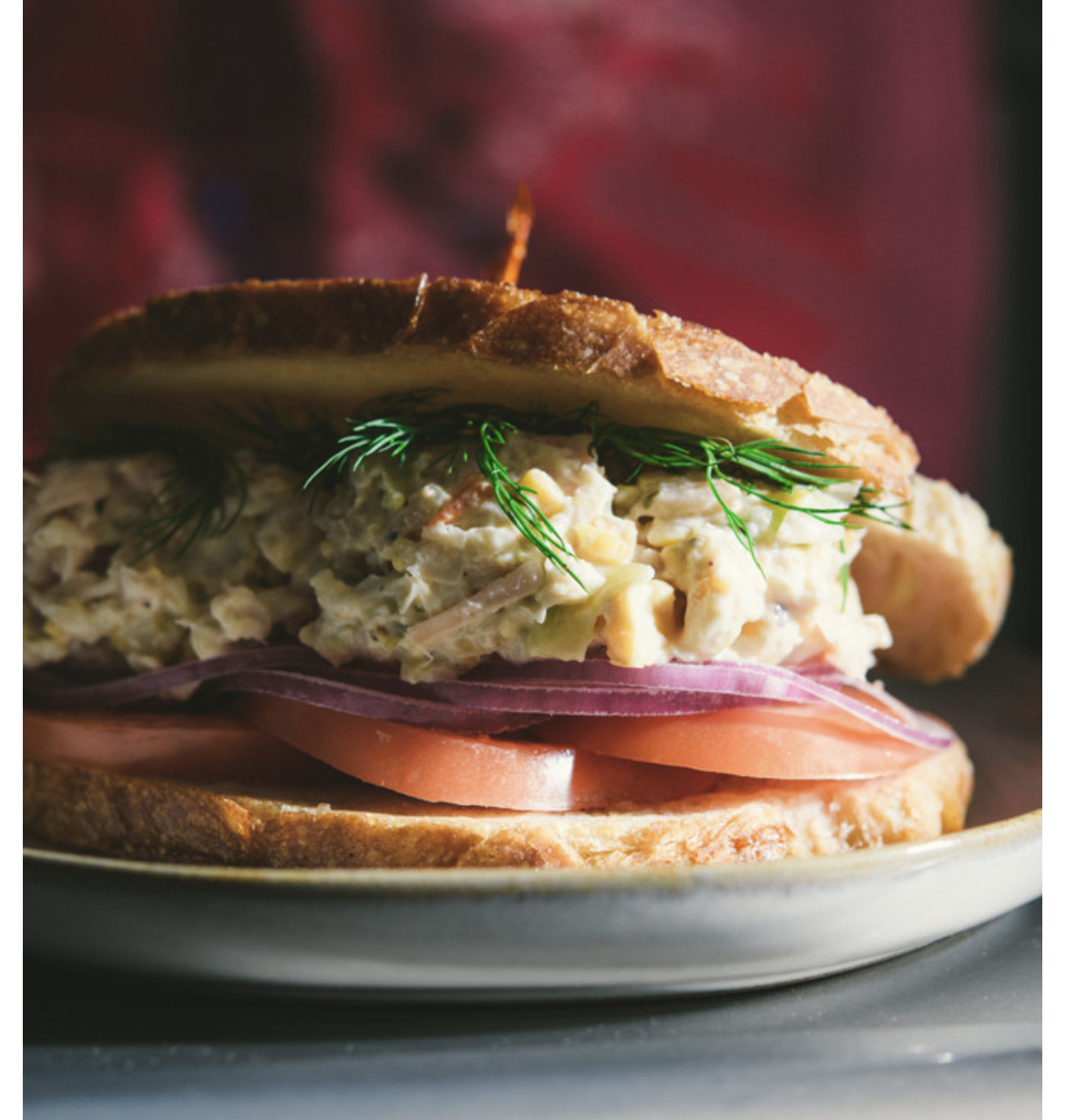 Order Jackfruit Tuna Salad Sandwich food online from Subculture Vegan Deli & Previsions store, Albany on bringmethat.com
