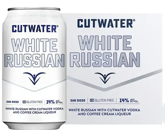 Order CUTWATER White Russian, 4-12oz can. (12.5% ABV) food online from Van Ness Liquors store, San Francisco on bringmethat.com