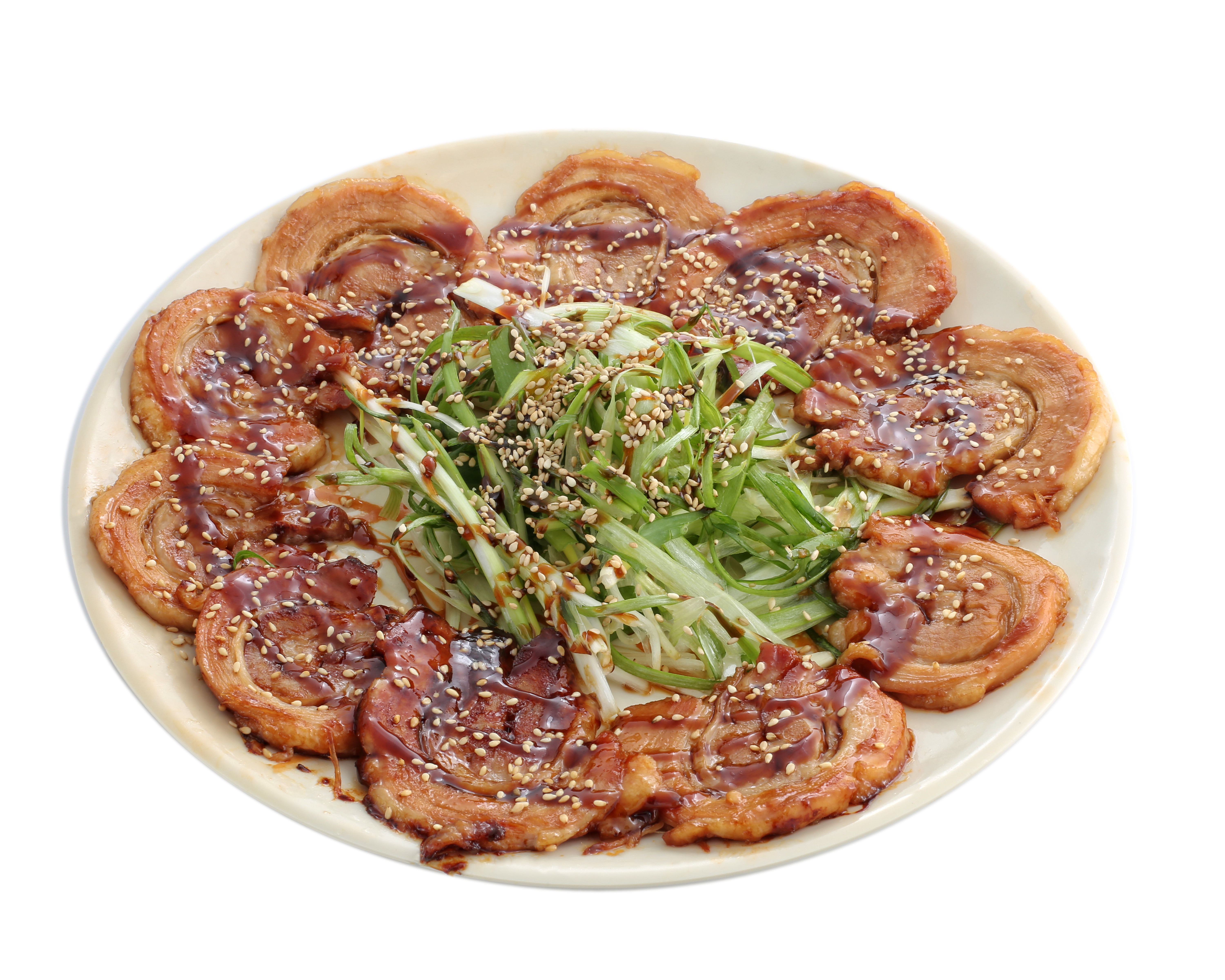 Order Aburi Chashu Plate food online from Menkoi Ya Ramen store, Claremont on bringmethat.com