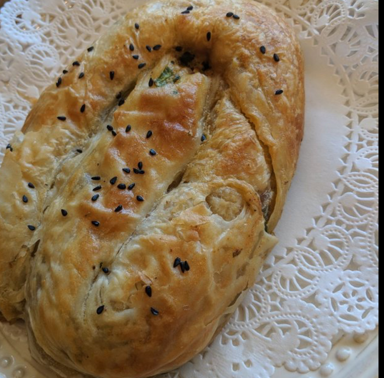 Order Spinach Cheese Borek food online from Sultanas Bakery & Cafe store, Brighton on bringmethat.com
