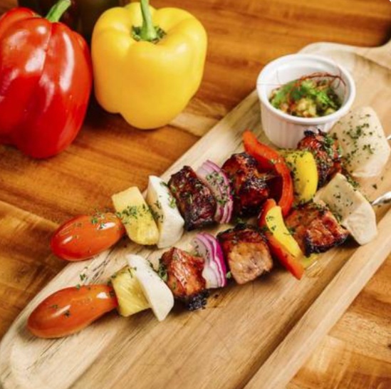 Order Chicken Kebab Plate food online from Tasty World store, Chicago on bringmethat.com