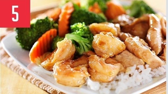 Order 5. Chicken and Shrimp Teriyaki food online from Fuwa store, Los Angeles on bringmethat.com