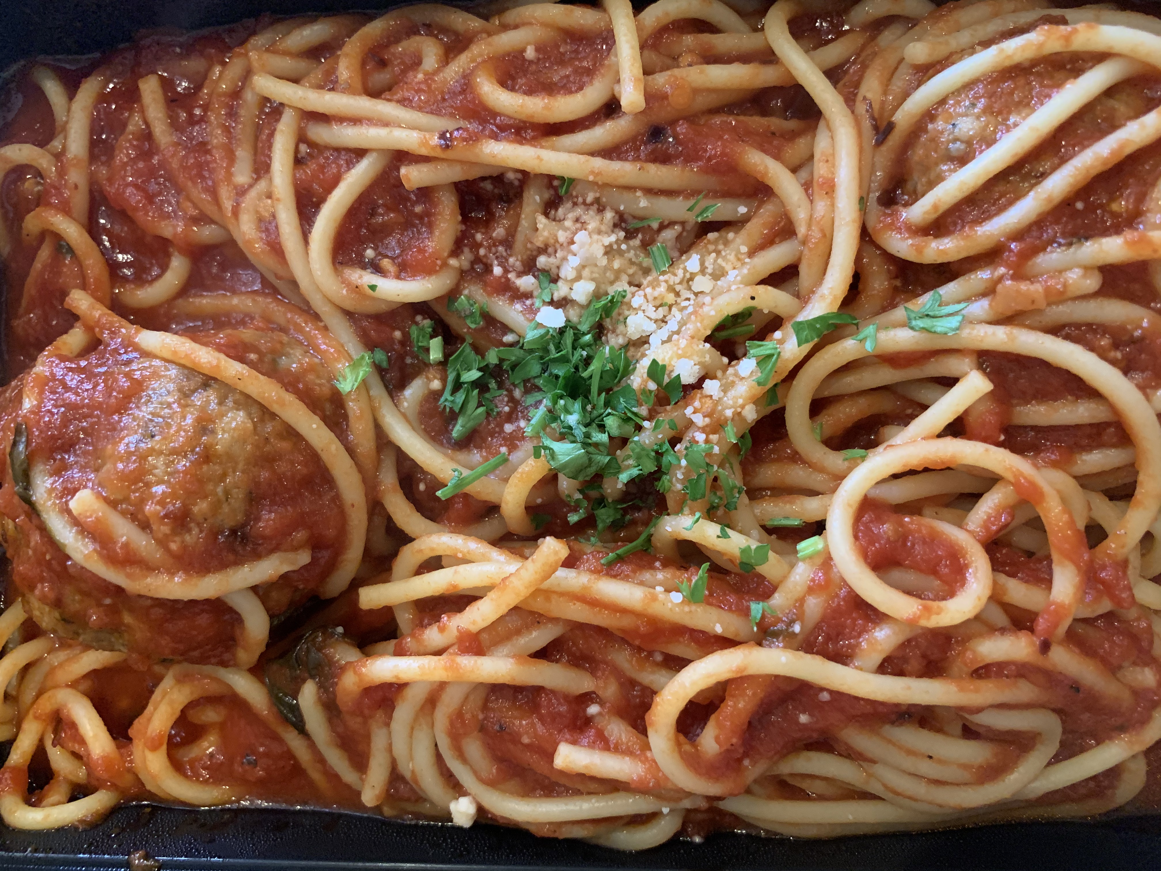Order Spaghetti and Meatballs food online from Lucia's Italian Ristorante store, Herndon on bringmethat.com