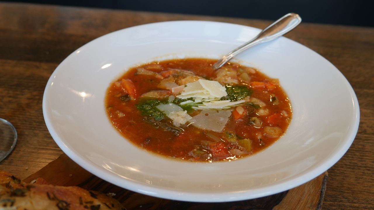 Order Cup Minestrone food online from Louise's Trattoria store, Los Angeles on bringmethat.com