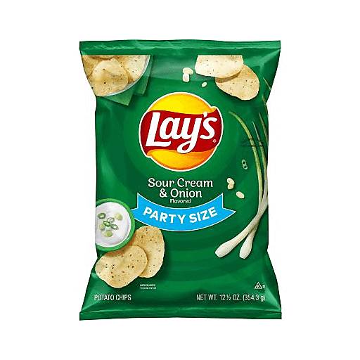 Order Lay's Sour Cream & Onion Party Size (12.5 OZ) 136373 food online from Bevmo! store, Albany on bringmethat.com