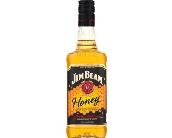 Order Jim Beam Honey Flavored, 750ml whiskey (32.5% ABV) food online from 50th Street Liquor, Beer & Wine store, Lubbock on bringmethat.com