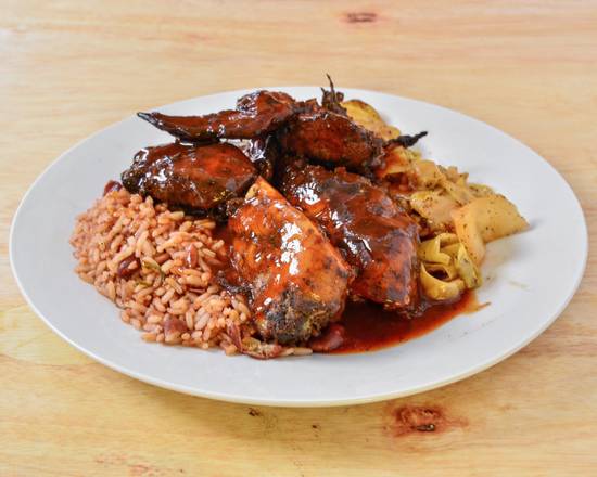 Order Jerk Chicken Dinner food online from Taste Of Jamaica 937 store, Trotwood on bringmethat.com