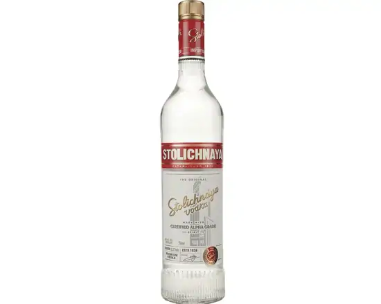 Order Stolichnaya, 750mL vodka (40.0% ABV) food online from Sousa Wines & Liquors store, Mountain View on bringmethat.com