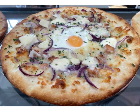 Order Carbonara Pizza (White Pie) food online from Baiano Pizzeria store, San Francisco on bringmethat.com