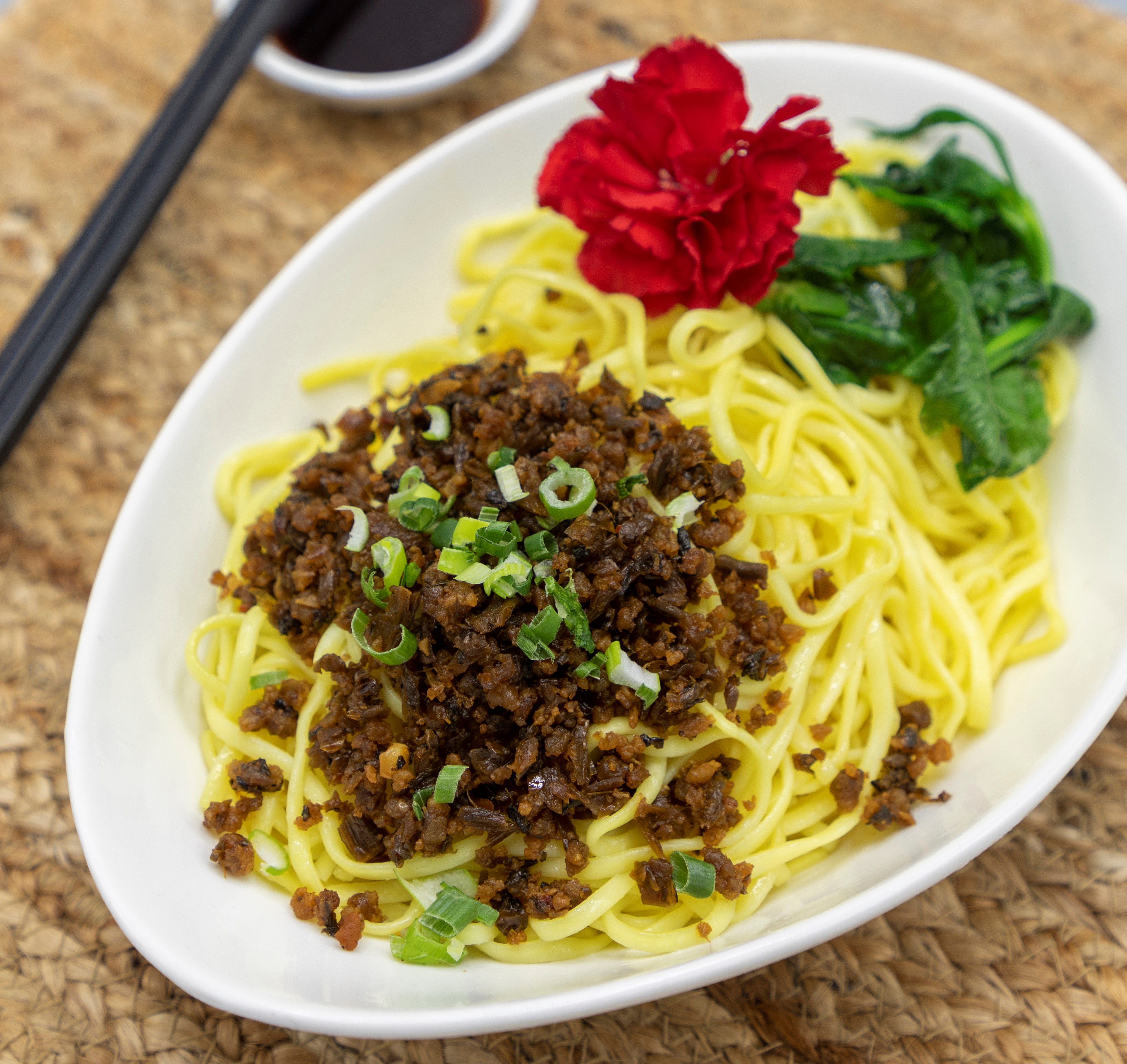 Order A4. Sichuan Dan Dan Noodles with Chili Sauce food online from Hui Restaurant & Bar store, New York on bringmethat.com
