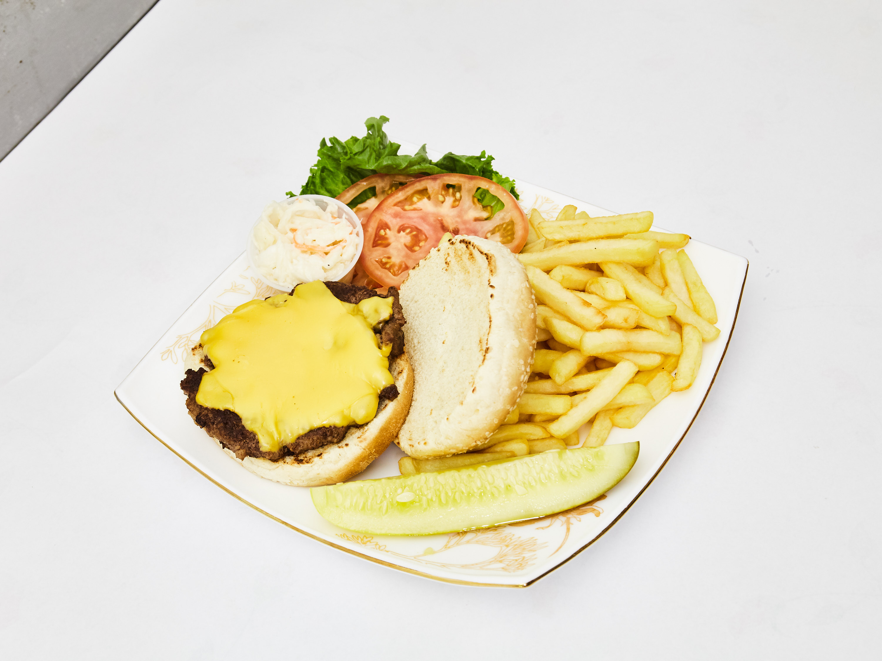 Order 2. Cheese Burger food online from Hell's Kitchen Deli store, New York on bringmethat.com