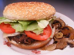 Order 1/3 lb. Mushroom and Swiss Burger food online from Off The Grill store, Concord on bringmethat.com