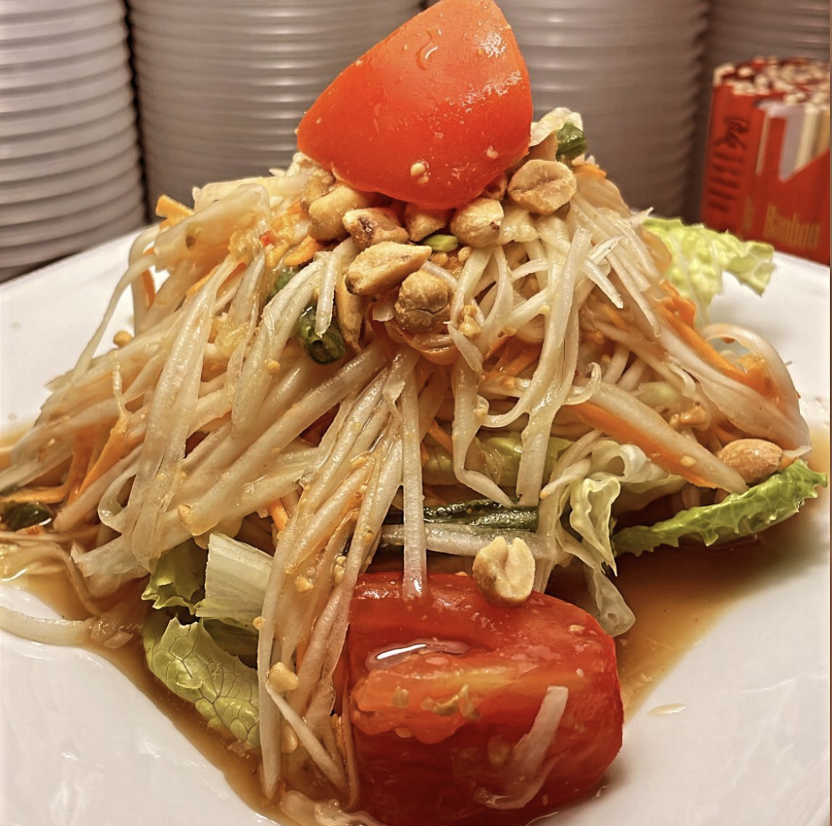 Order Papaya salad food online from Spoonful Thai Bistro store, Reading on bringmethat.com
