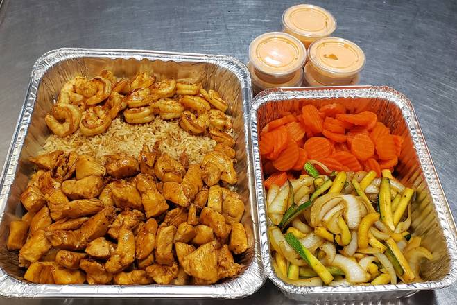 Order Combo A (Chicken & Shrimp) food online from La Fortune Cuisine store, Madisonville on bringmethat.com