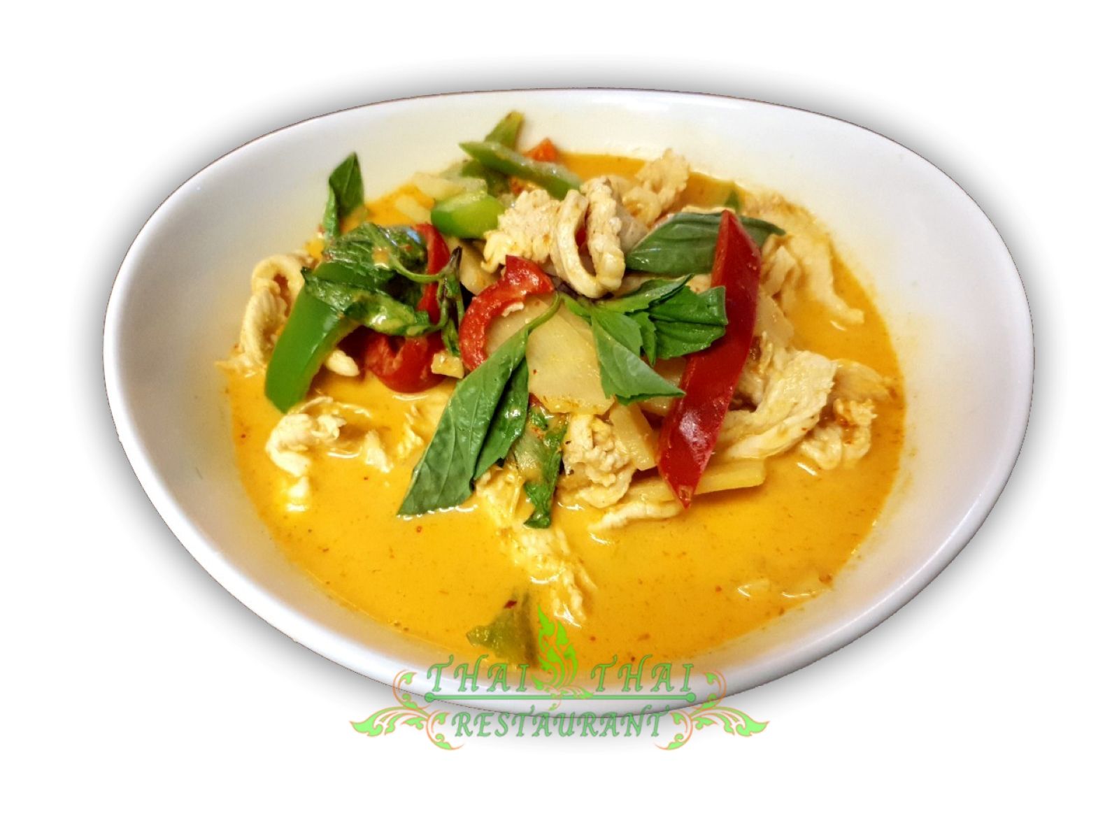 Order C2. Red Curry food online from Thai Thai Restaurant store, Fallbrook on bringmethat.com