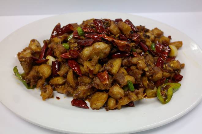 Order Three Style Pepper Chicken (三椒鸡丁) food online from Szechuan Gourmet store, Strongsville on bringmethat.com