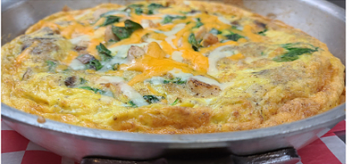 Order Meat Lover's Frittata food online from The Guys Place store, Sycamore on bringmethat.com