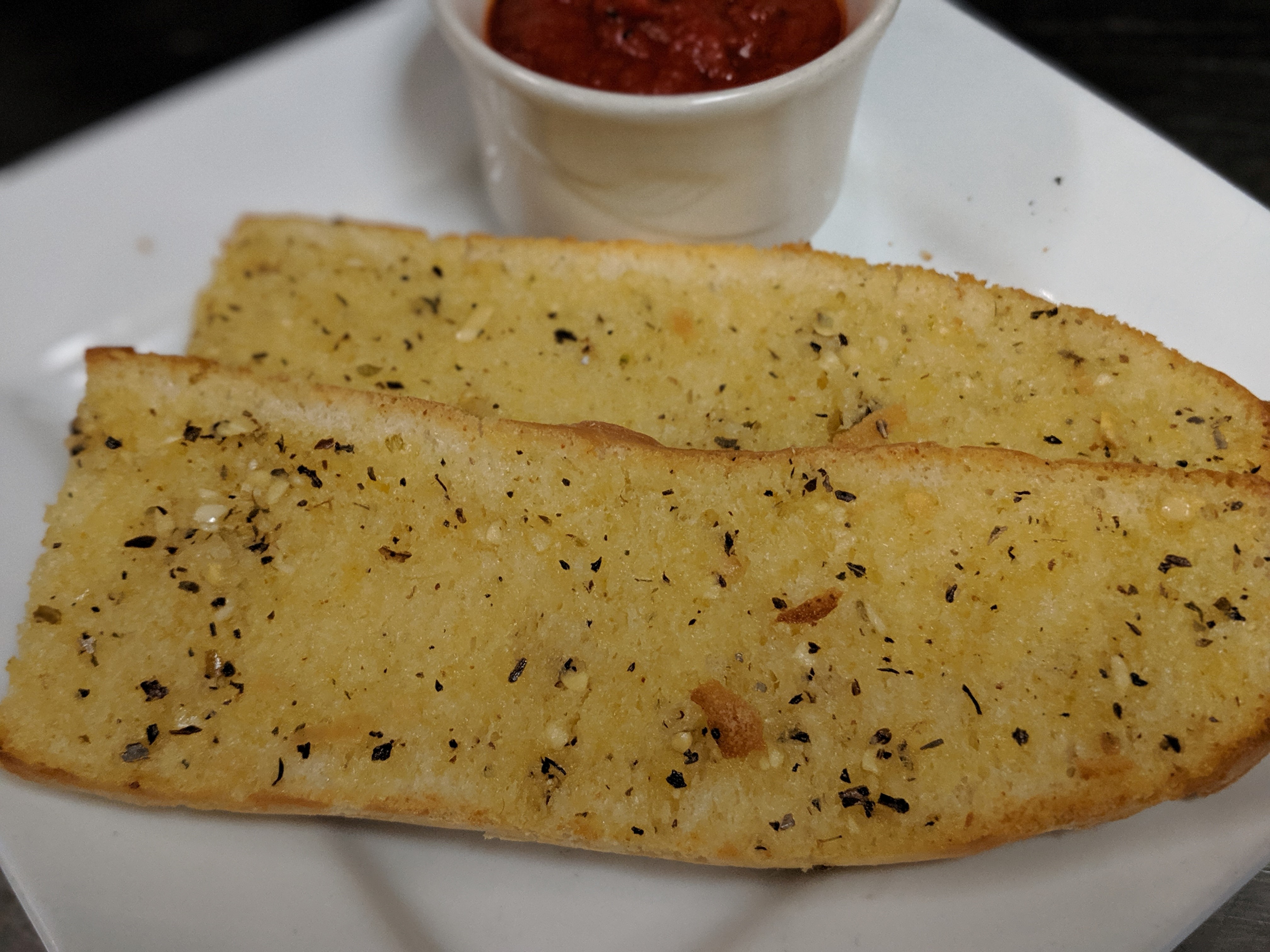 Order Garlic Bread with Sauce food online from Sam Ristorante & Pizzeria store, Rockford on bringmethat.com