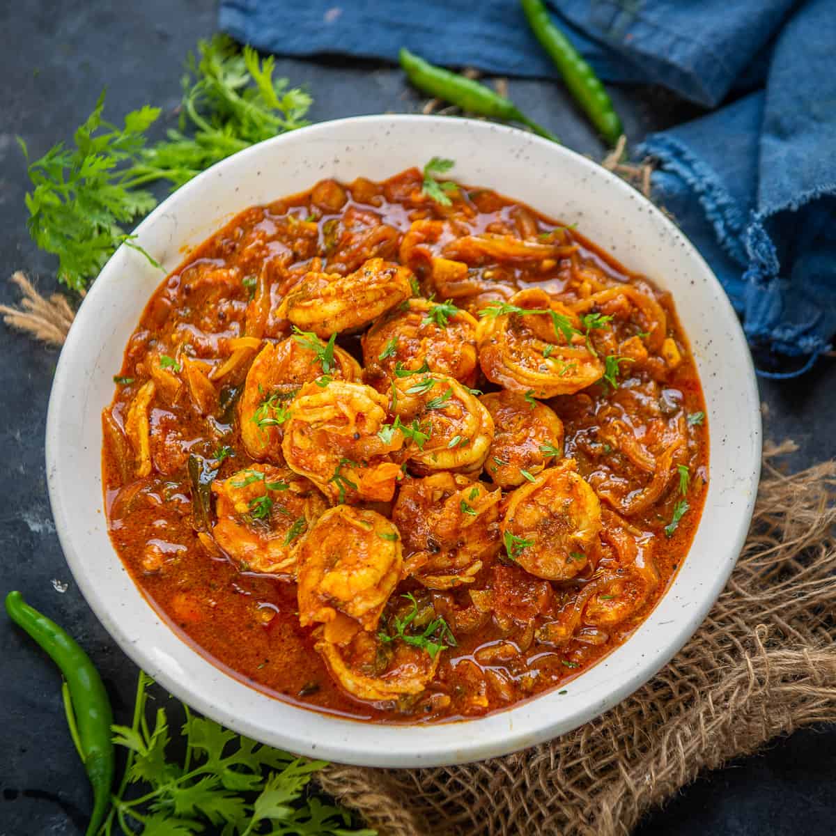 Order Shrimp Curry food online from King of Tandoor Fine Indian Restaurant store, Philadelphia on bringmethat.com