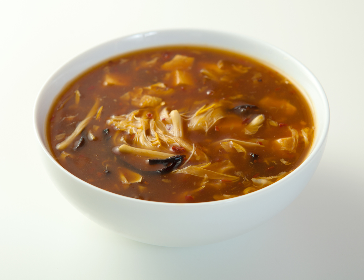 Order S02. Hot & Sour Soup 酸辣湯 food online from Mandarin House Taste of Asia store, Opelika on bringmethat.com