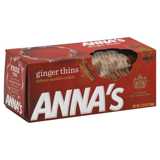 Order Anna's Ginger Thins Delicate Swedish Cookies (5.25 oz) food online from Rite Aid store, Eugene on bringmethat.com