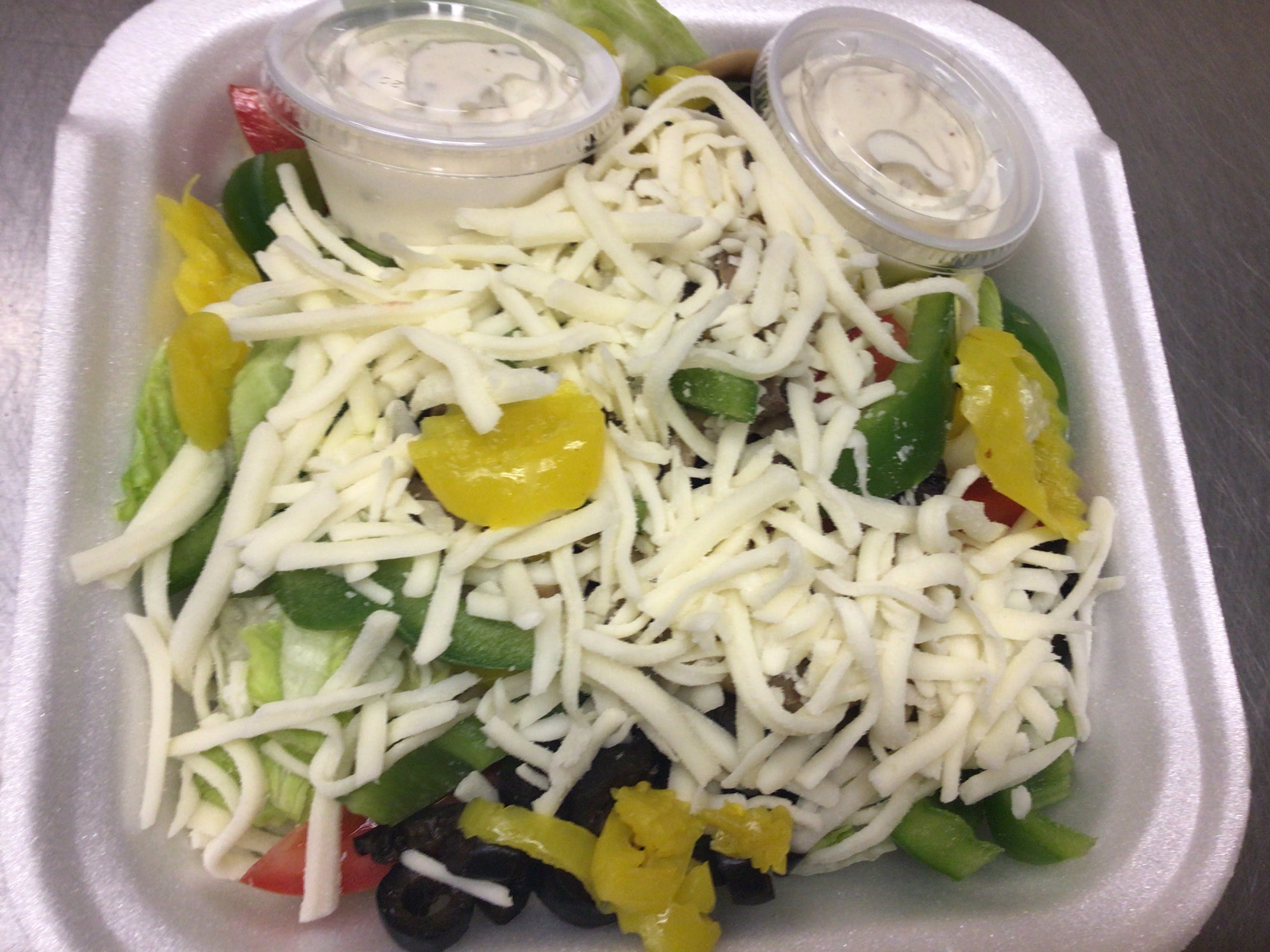 Order Veggie Salad - Salads food online from Porto Fino Pizza store, Columbus on bringmethat.com