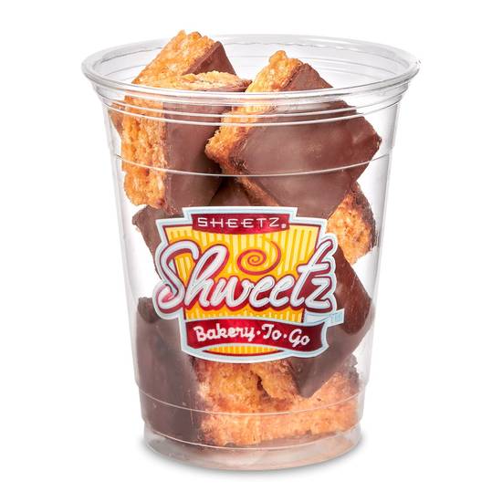 Order Shweetz Chocolate Peanut Butter Crispy Bites Cup 4.3oz food online from Sheetz store, Conover on bringmethat.com