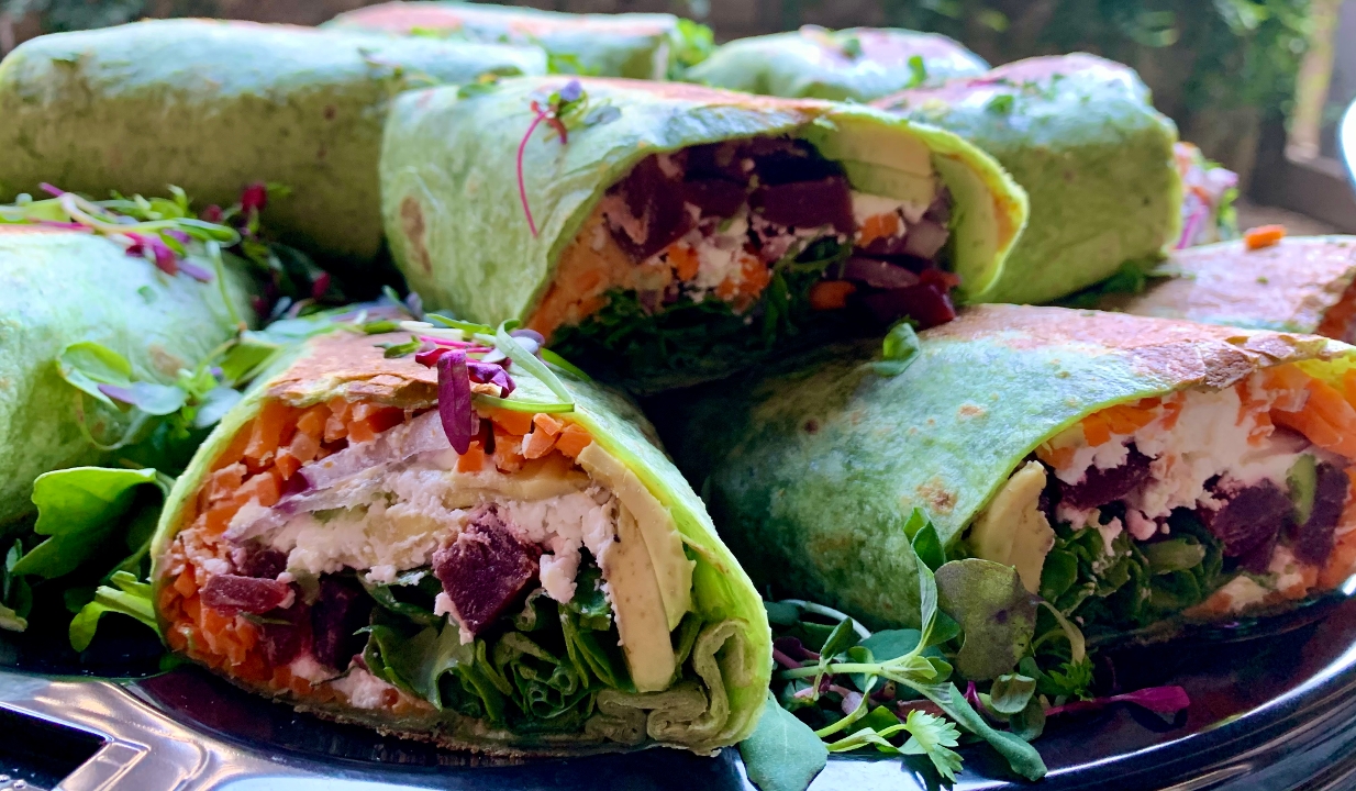 Order Yogi Wrap food online from What A Dish Cafe & Catering store, Dana Point on bringmethat.com