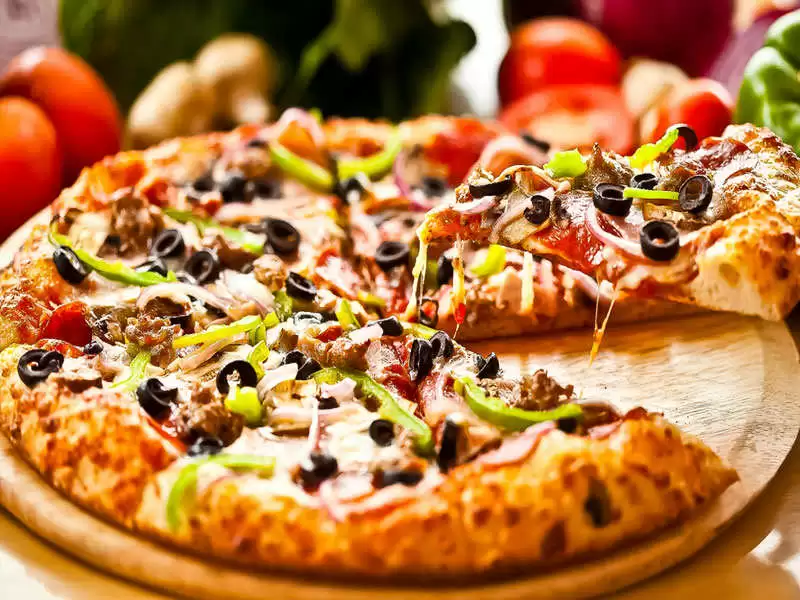 Order 14'' Large Hand-Tossed Pizza food online from Donatos Pizza store, Bowling Green on bringmethat.com