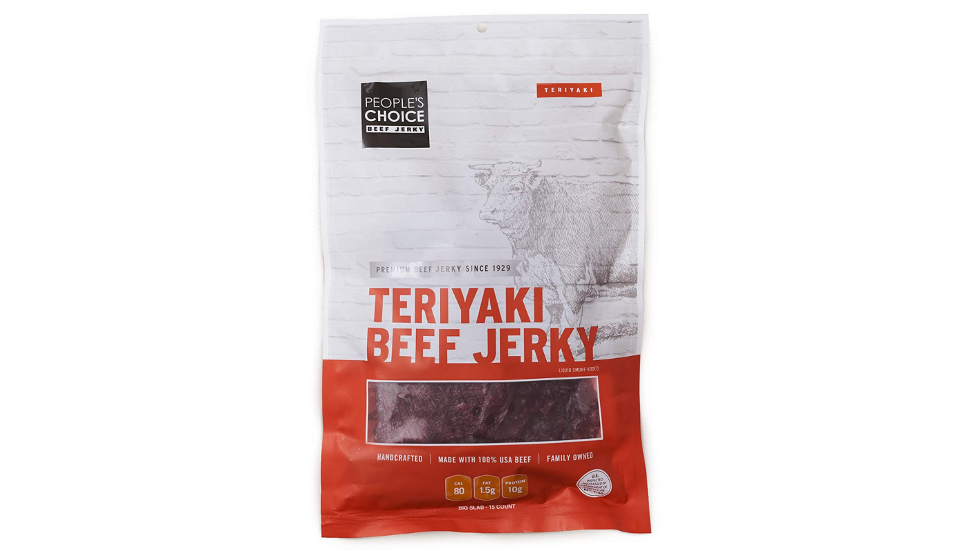 Order People's Choice Beef Jerkey Teriyaki 1.4oz Bag food online from Ross Liquor store, Sylmar on bringmethat.com