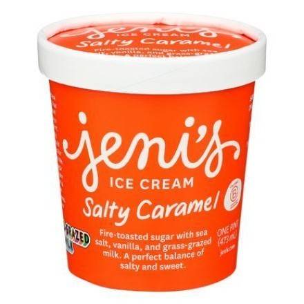 Order Jeni's Salty Caramel Ice Cream (1 Pint) food online from Goodees Cravings store, Marietta on bringmethat.com
