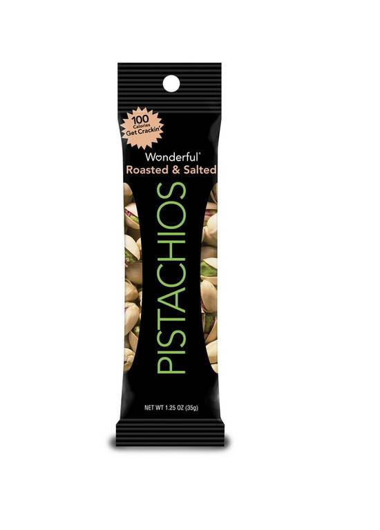 Order Wonderful Pistachios Roasted & Salted Pistachio Tube Pack food online from Pepack Sunoco store, Peapack on bringmethat.com