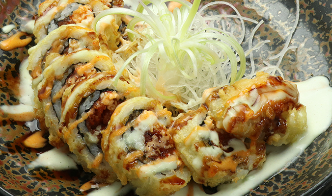 Order Spicy Lover roll - Fried food online from Oki Japanese Grill store, Plano on bringmethat.com