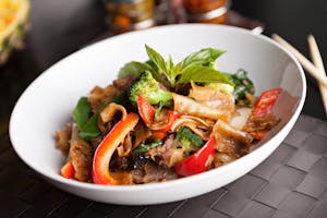 Order Pad Kee Mow food online from Noodle Wave store, Dallas on bringmethat.com