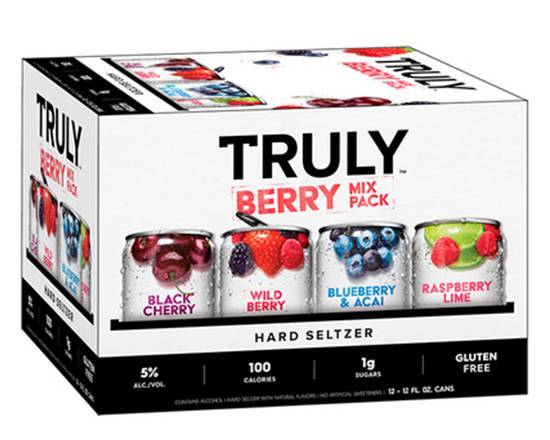 Order Truly Spiked Variety Berry, 12pk-12oz can beer (5% ABV) food online from Samco Food Store store, Bakersfield on bringmethat.com