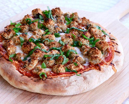 Order Meatball Parm Pizza - Small 12'' (6 Cut) food online from Oscar's Pizza store, Colonie on bringmethat.com