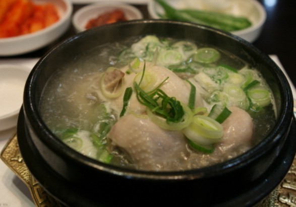 Order D-11. Whole Chicken Ginseng Soup (삼계탕/参鸡汤) food online from Restaurant Namsan store, Los Angeles on bringmethat.com