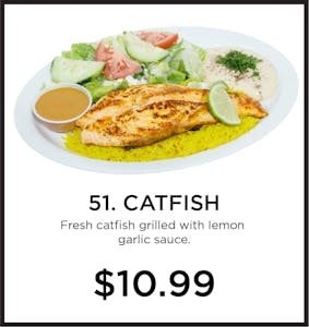 Order 51. Catfish food online from Mystic Grill store, La Mesa on bringmethat.com