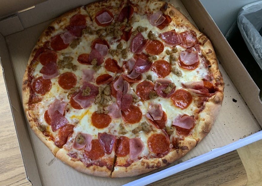 Order Meat Lover's Pizza - 12'' food online from Philly Grill - Diane Ave store, San Diego on bringmethat.com