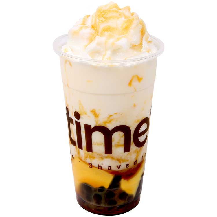 Order #4 Frosty Milk with Caramel, Pudding and Honey Boba food online from Boba Time store, Los Angeles on bringmethat.com