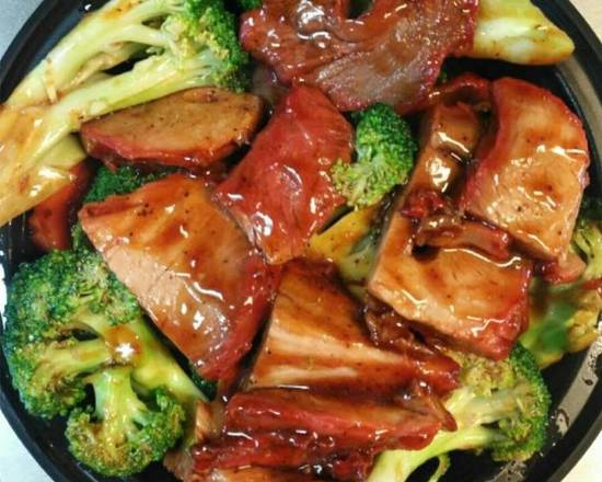 Order Roast Pork with Broccoli food online from Best China store, Charlotte on bringmethat.com