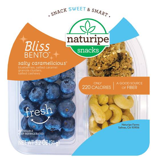 Order Naturipe Snacks Salty Caramelicious Bliss Bento, 3.2 OZ food online from Cvs store, FOUNTAIN VALLEY on bringmethat.com