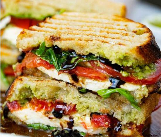 Order Caprese Grilled Cheese food online from IV Deli Mart store, Goleta on bringmethat.com